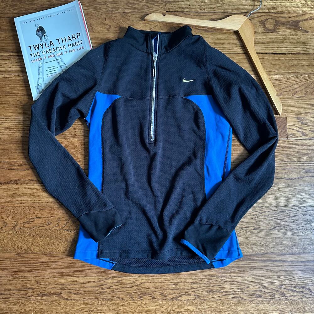 Nike Navy Blue Quart Zip Athletic Top